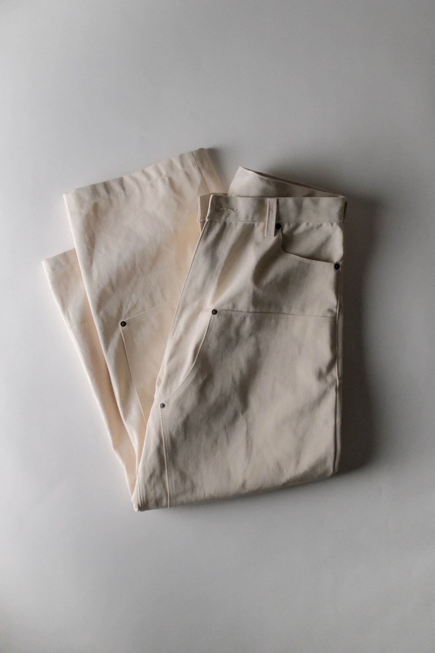 Pantalon de charpentier denim écru
