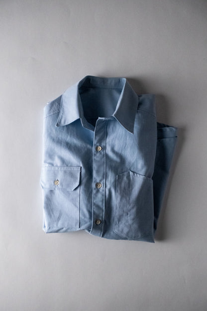 Chemise d'ingénieur oxford bleu clair