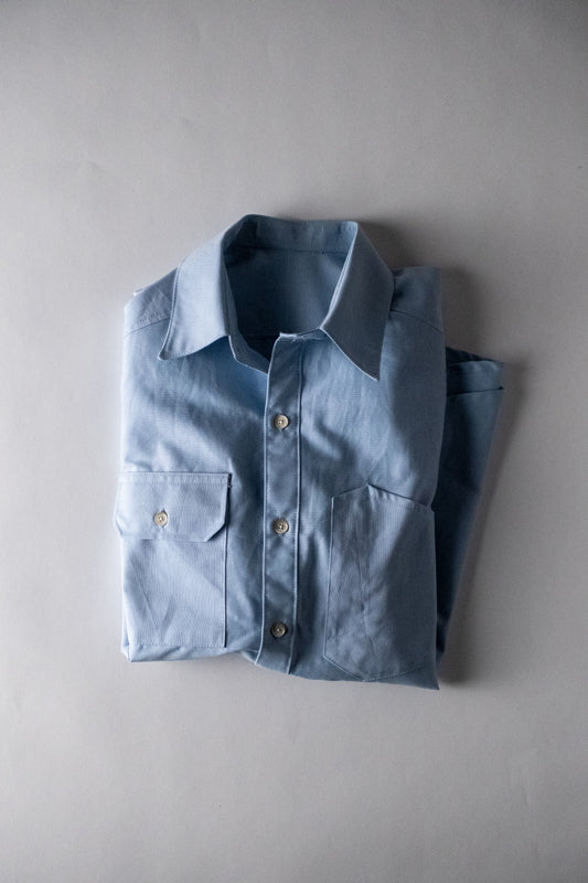 Chemise d'ingénieur oxford bleu clair