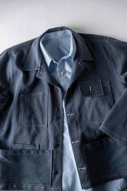 Chemise d'ingénieur oxford bleu clair