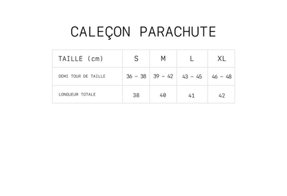 caleçon parachute popeline rayée